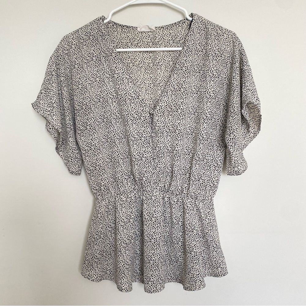Sienna Sky Black White Blouse Size Small